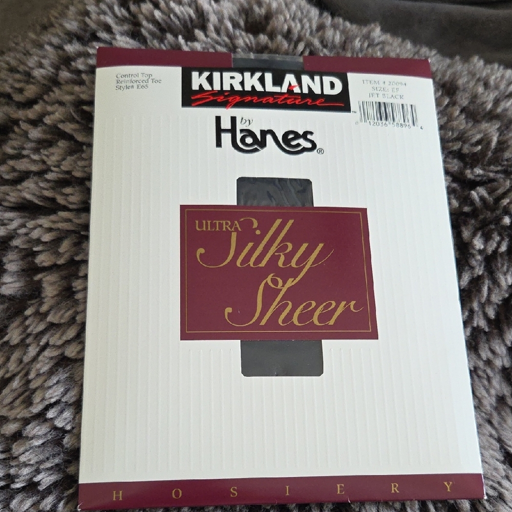 Hanes Black Ultra Silky Sheer Hosiery